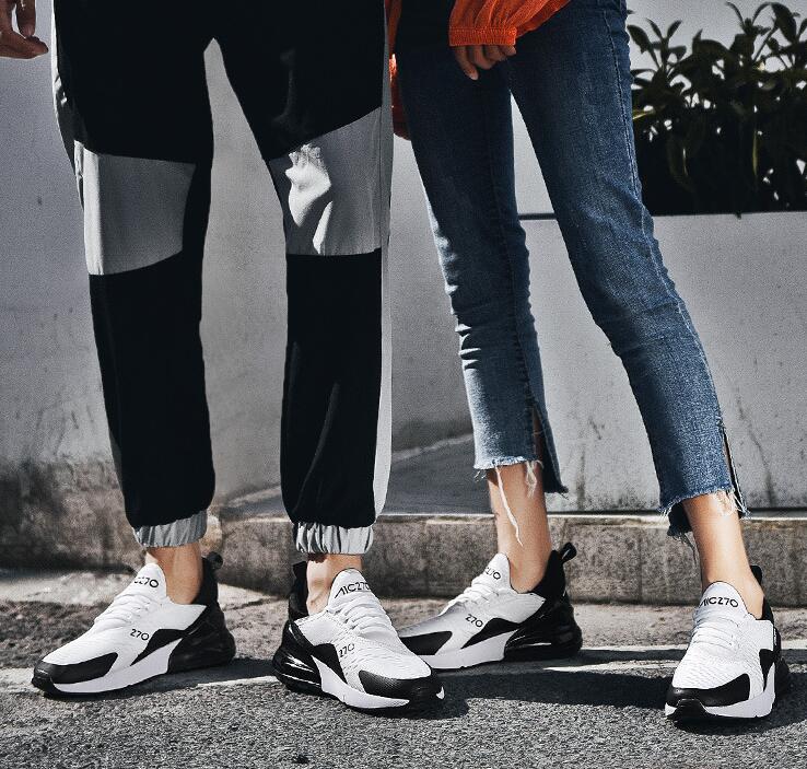 Autumn Wholesale New Men's Breathable Sports Casual Couple Shoes Trend Women's Flying Woven Running 