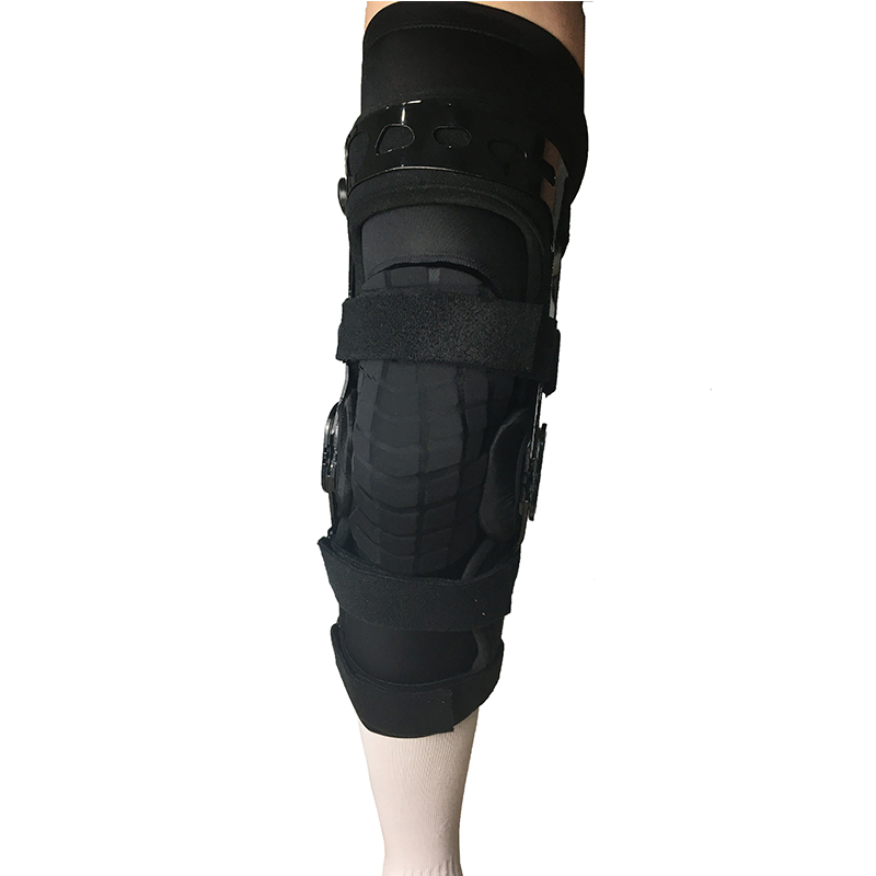 Adjustable orthopedic hinged knee brace for OA osetoarthritis and sports exercising