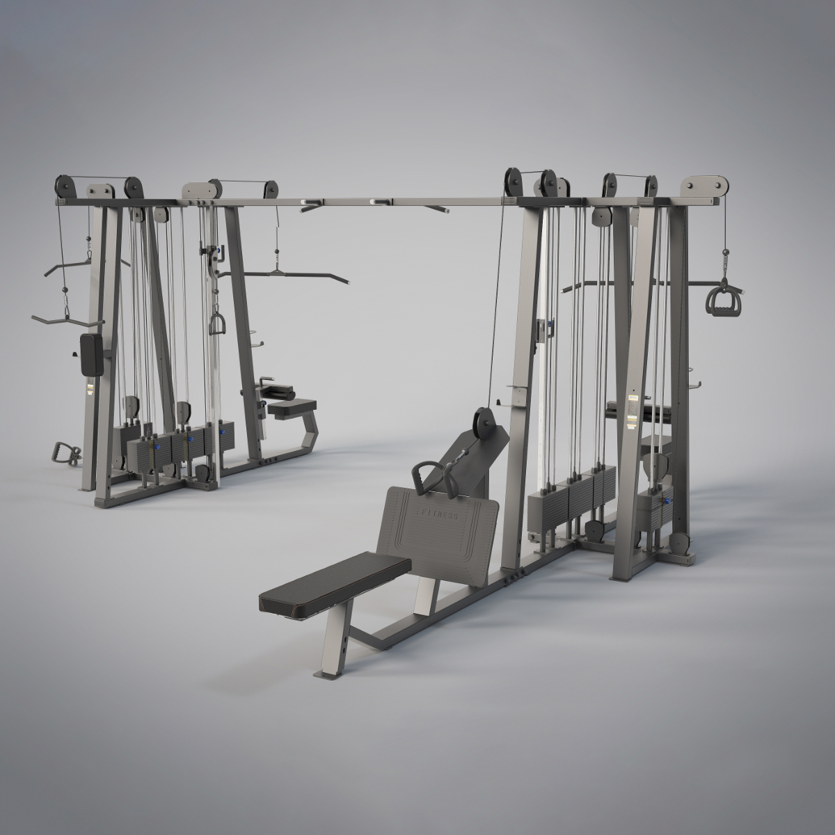 Design Smart Home Use Elliptical Trainer Multi Functional Barbell Rack Gym Stair Stepper Exercise Ma