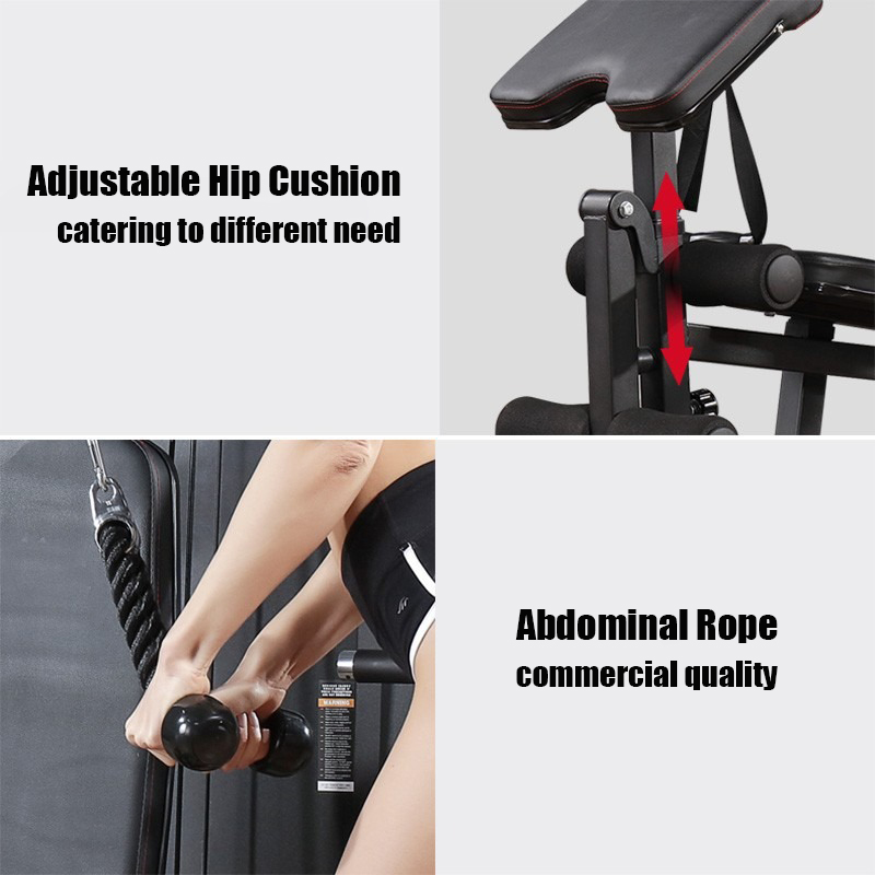 Fitness Equipment 3 People Station Gym Equipment Multi-Functional Training Equipment Weightlifting F