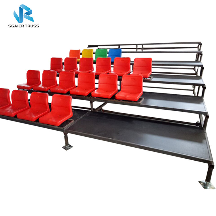 Guangzhou Factory Smart indoor telescopic seating sports retractable gym bleachers