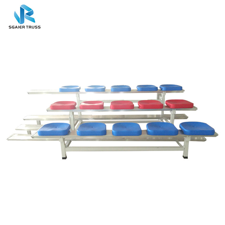 Guangzhou Factory Smart indoor telescopic seating sports retractable gym bleachers