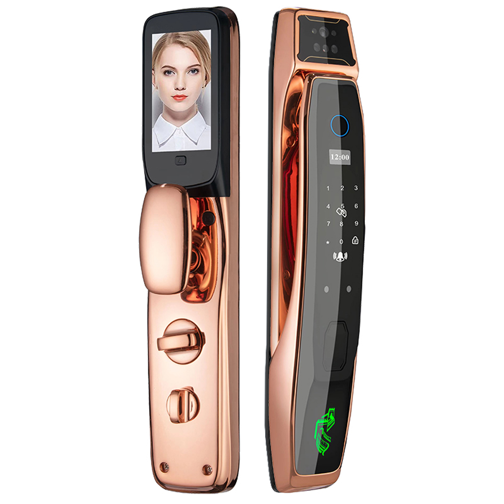 Full automatic electronic password lock home fingerprint lock Smart face Fingerprint door lock