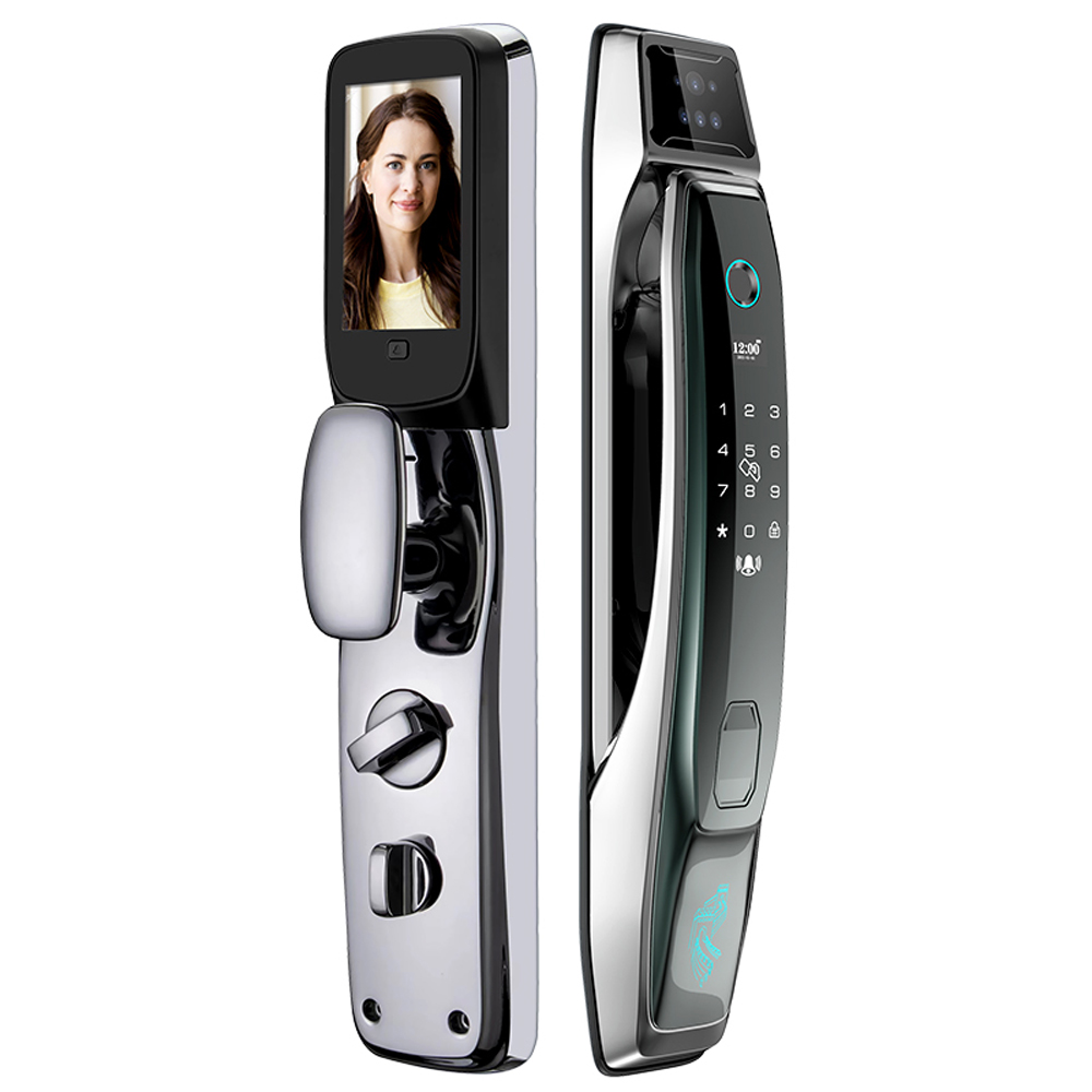 Full automatic electronic password lock home fingerprint lock Smart face Fingerprint door lock
