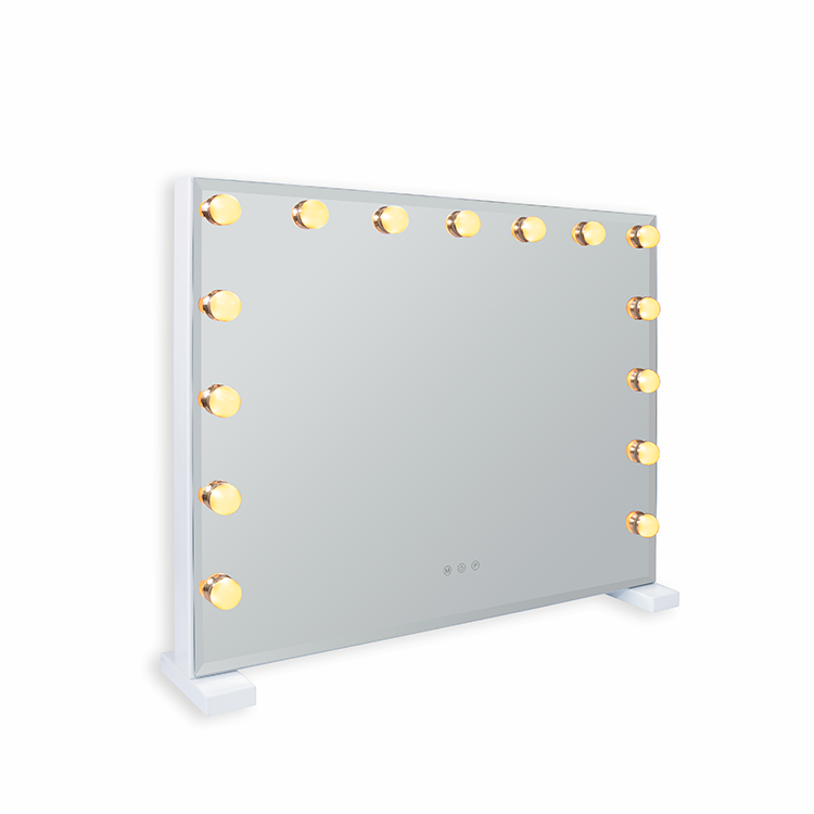 Best Seller Fashion Style Rechargeable Vanity LED Desktop Hollywood Makeup mirror with LED Bulbs