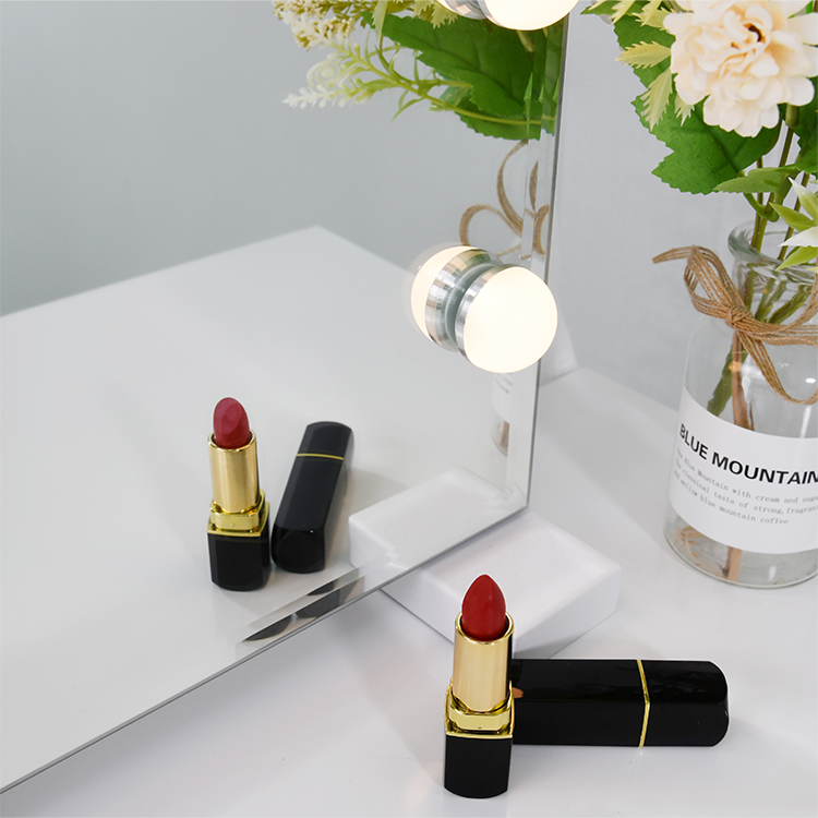 Best Seller Fashion Style Rechargeable Vanity LED Desktop Hollywood Makeup mirror with LED Bulbs