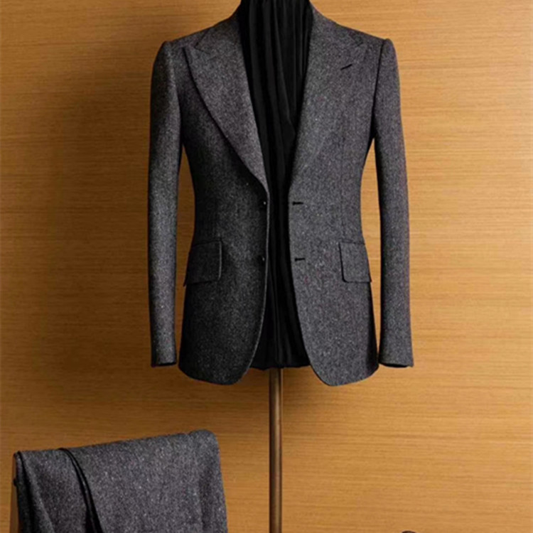 MTM Men luxury Navy tuxedo suit, Bespoke men wedding suit