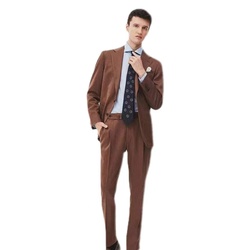 Innovative Products Spring And Autumn Brown Men'S Clothing Casual Suits Materials For Men'S Suits