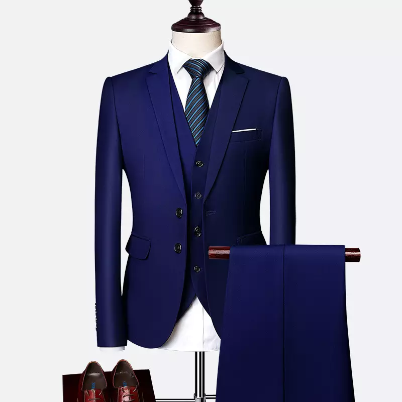 New Hot Sale Men's Tuxedo Suit Wedding clothes for Men 3 Piece Men's Slim Fit Suits