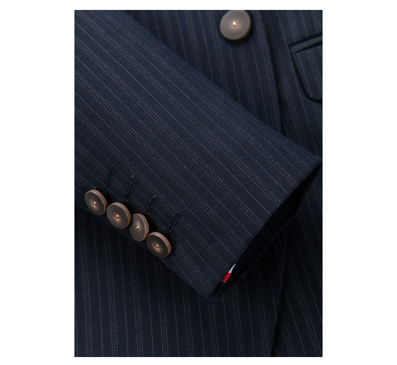 Striped Suit Men's Three Piece Suit Korean Version Slim Fitting Wedding Dress Business Professional 