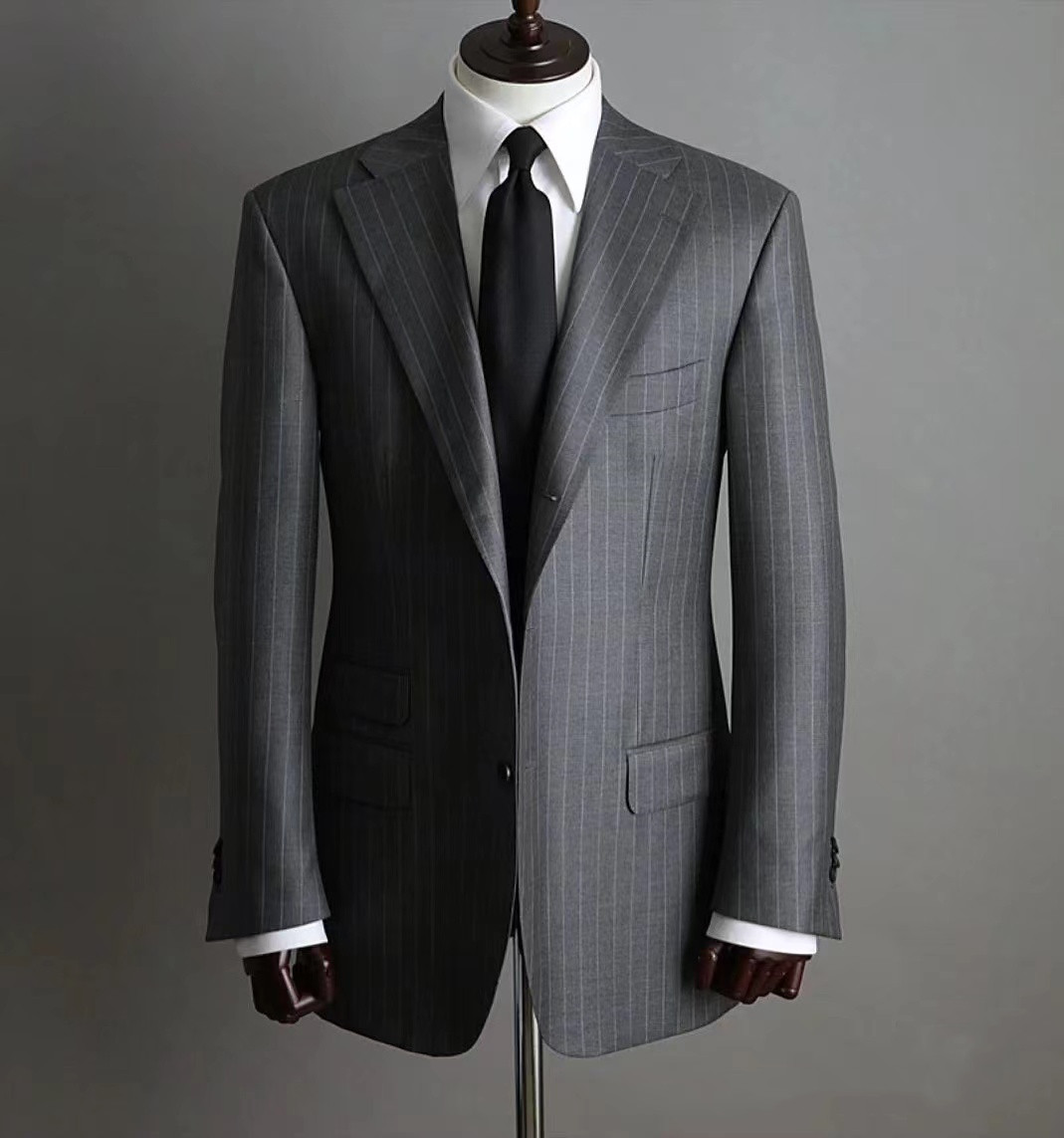 Latest Design MTM made to measure man suit custom handmade Slim Fit 100% Wool Suit bespoke mens suit