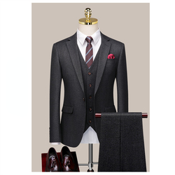 Korean Slim Fit Dress British Business Suit Autumn and Winter Men's Wear