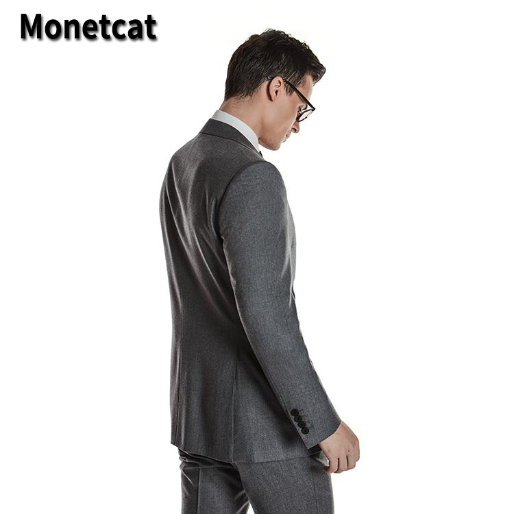 Alephan Custom suits italian Mens Slim Fit Blazer Set Men Business Jacket Pants Vest Classic Men Sui