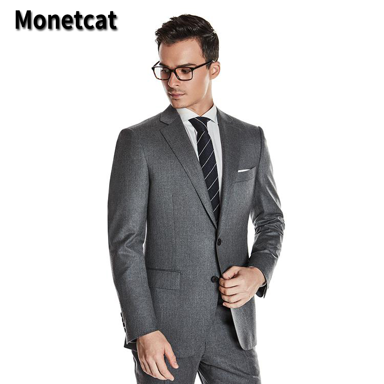 Alephan Custom suits italian Mens Slim Fit Blazer Set Men Business Jacket Pants Vest Classic Men Sui