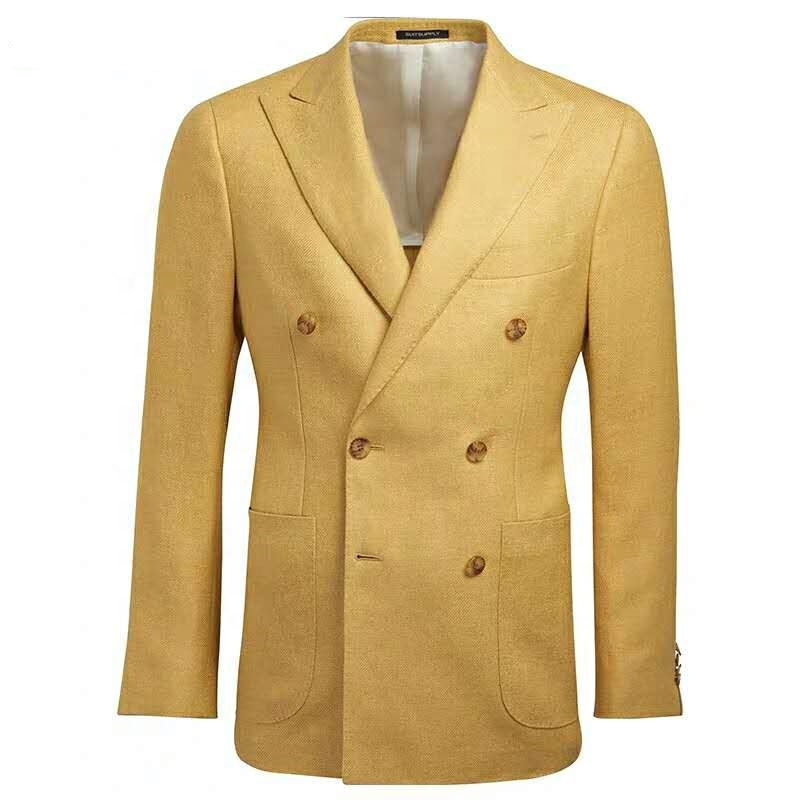 Men's blue  single breasted Men'S Dress Suits black men suit