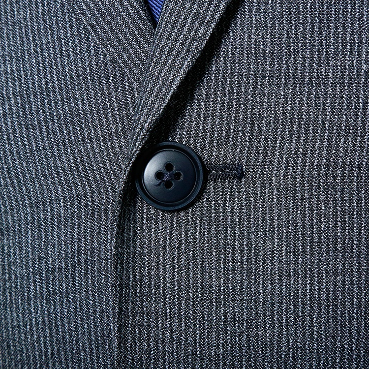 MTM half lining stripe blue fabric luxury men wedding suit American men wedding suit fashion man clo