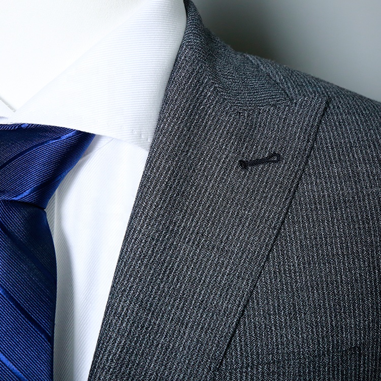 MTM half lining stripe blue fabric luxury men wedding suit American men wedding suit fashion man clo