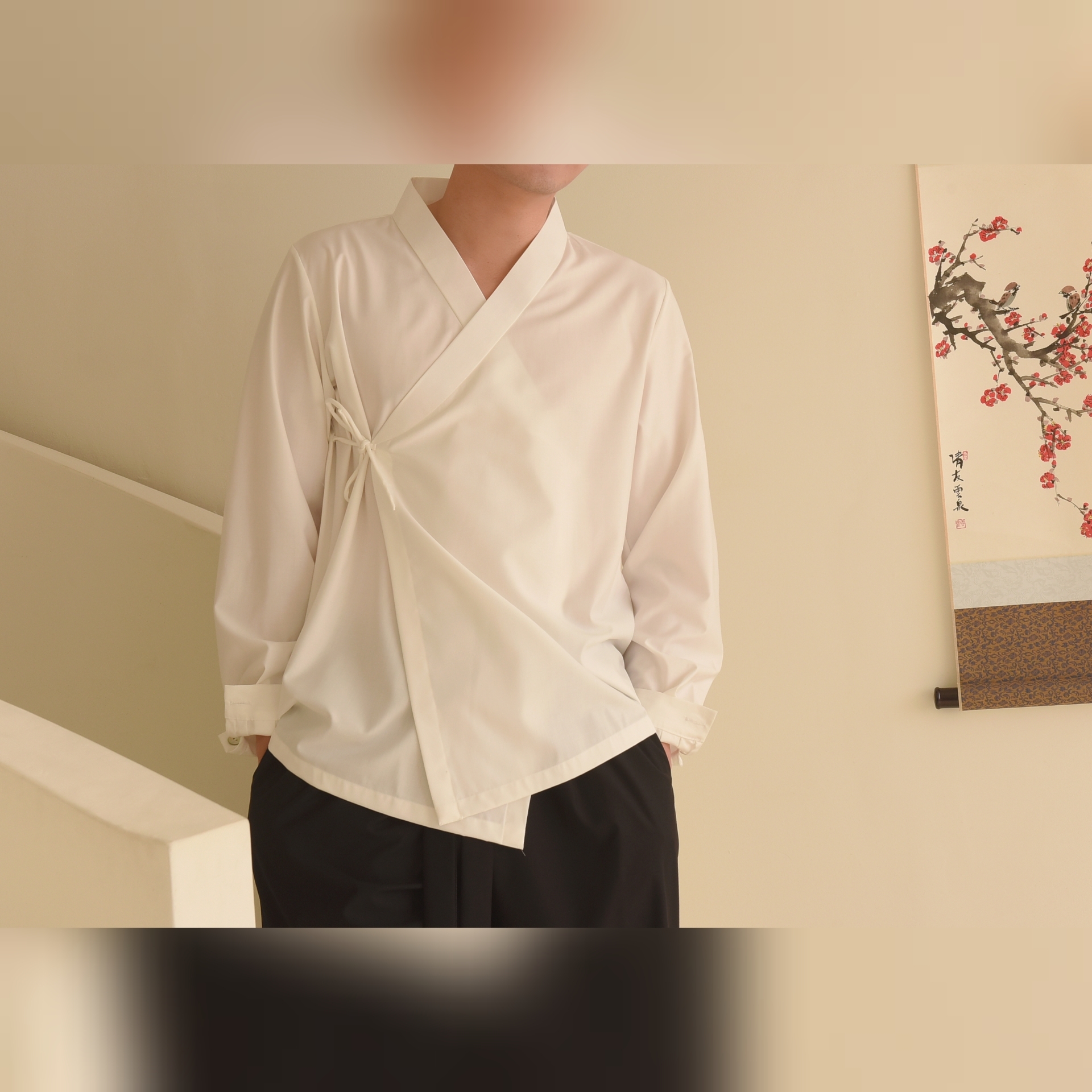 Casual Style Korean Traditional Clothes / Men's Long Sleeve Shirts / Jeogori / 3 colors