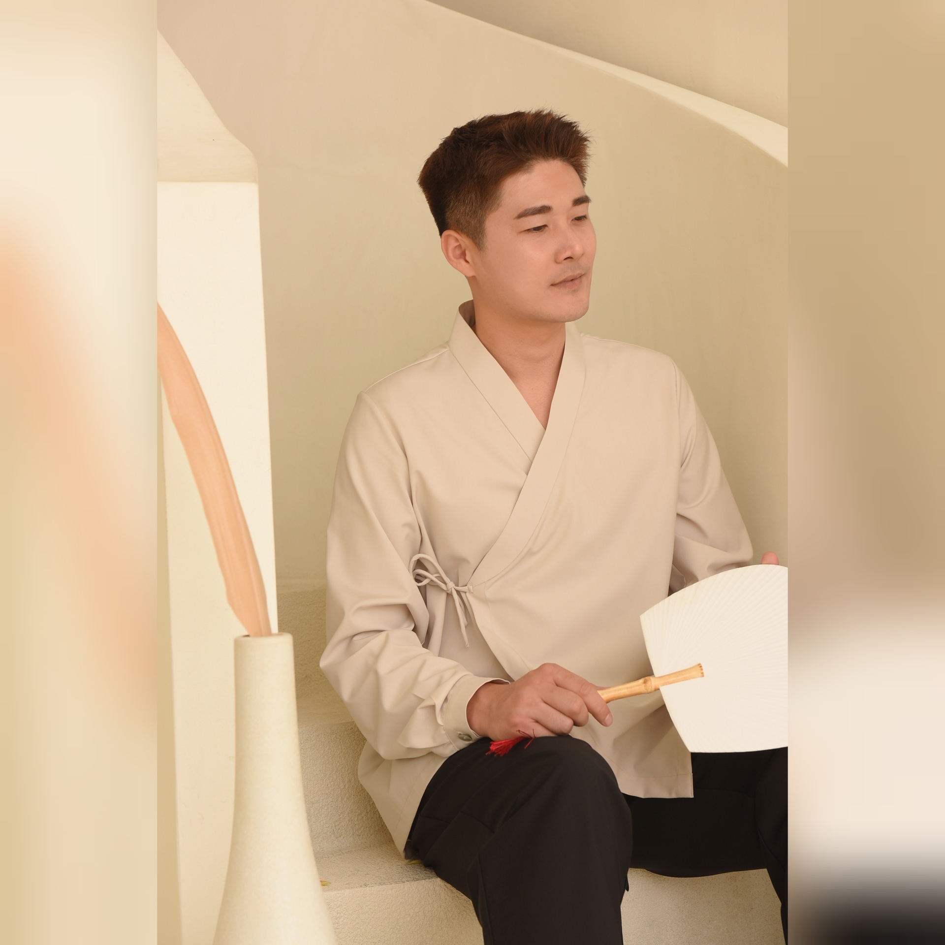 Casual Style Korean Traditional Clothes / Men's Long Sleeve Shirts / Jeogori / 3 colors