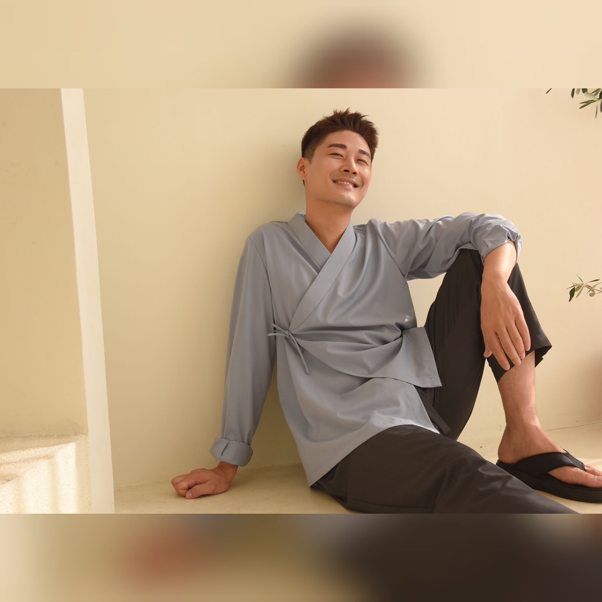 Casual Style Korean Traditional Clothes / Men's Long Sleeve Shirts / Jeogori / 3 colors