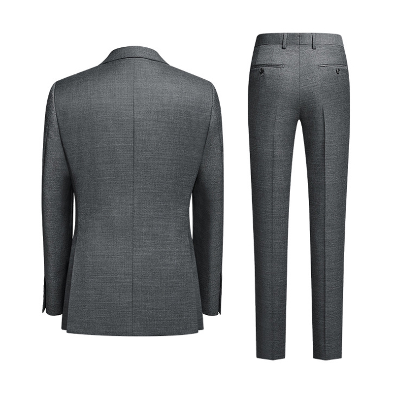 2022 New Design High Quality Woolen Suit Men's Business Formal Casual Slim Wedding Groom Men's Suit
