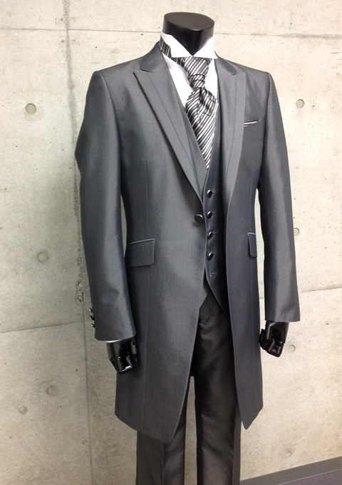 Top-Quality 3-Button Gray Wrinkle-Free Men's Fashion Business Dress Suit