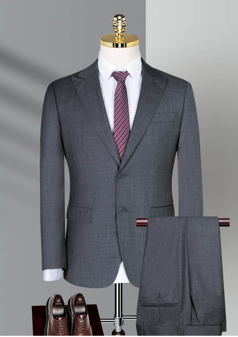 High Quality Formal Single Breasted Suits Men's Suits Woolen Men's Slim Fit Suits