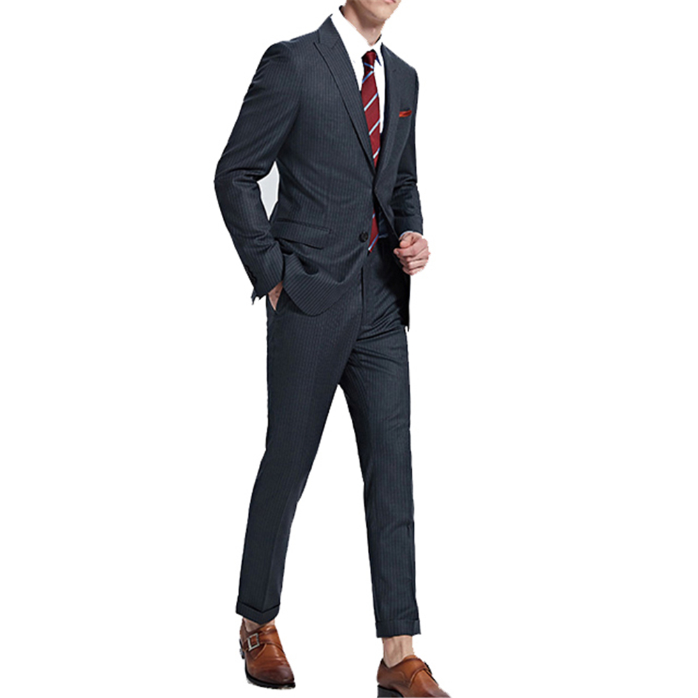 Special Design Custom Bespoke Tailor Suits With Belt Check Wool Brick Red Fabric Men Coat And Pant
