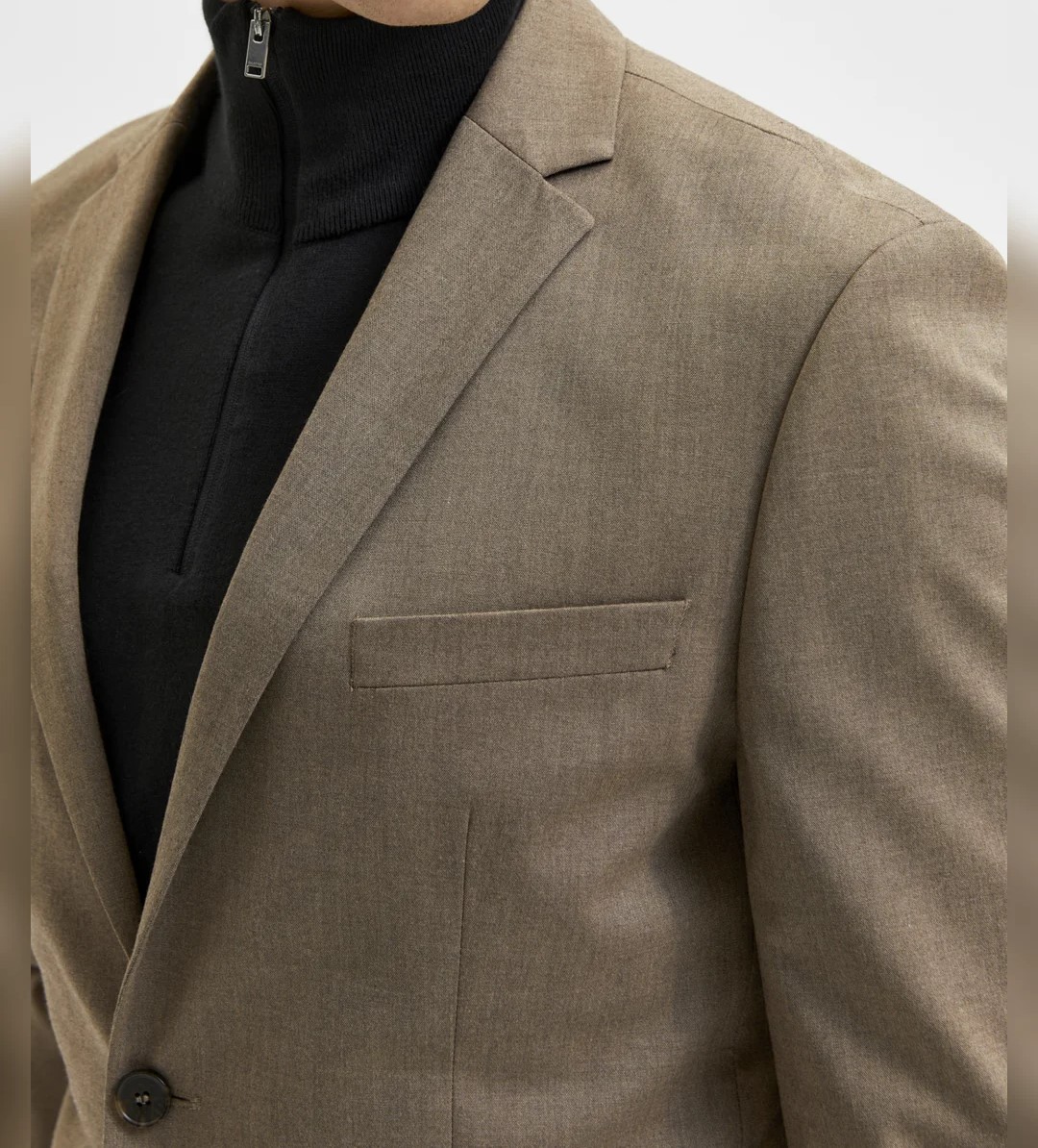Strike an Impression smart men's greige blazer meetings even formal functions Suit Coat Pant 3 Piece