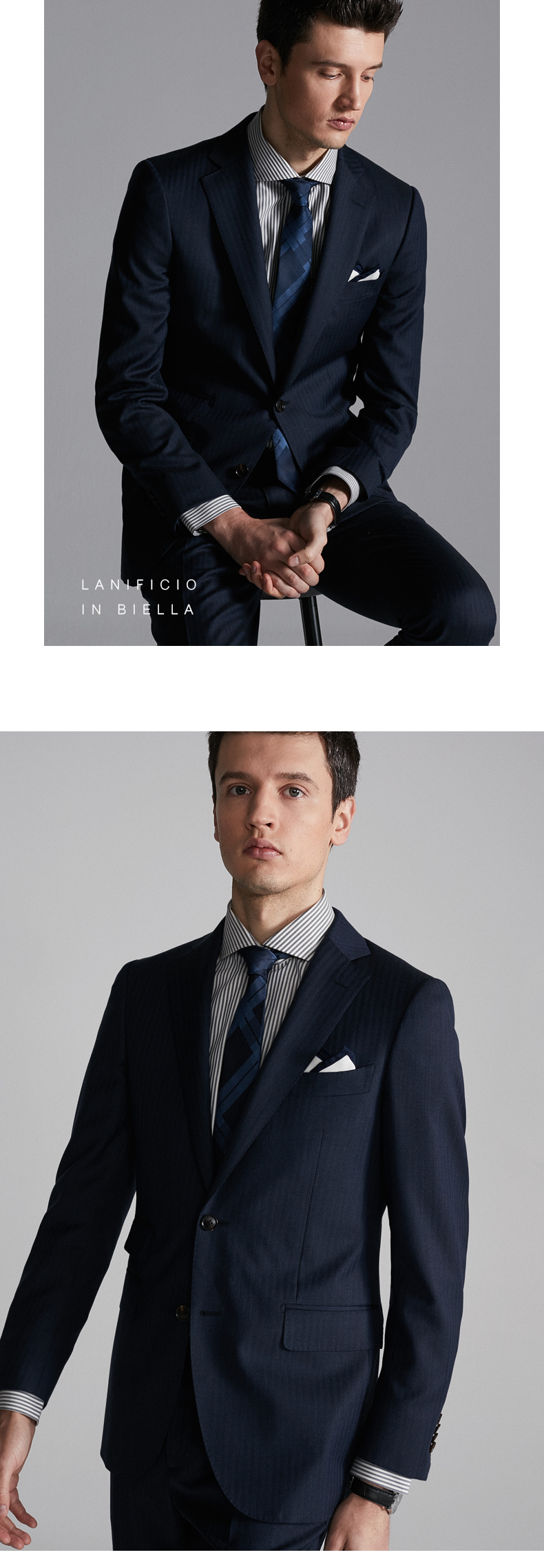 High end Italian imported fabric suit men's wedding bridegroom suit business leisure professional dr