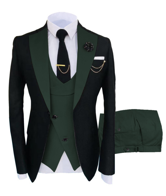 2021 spring new men's wedding dress performance MC presides over slim suit singer stage Chorus