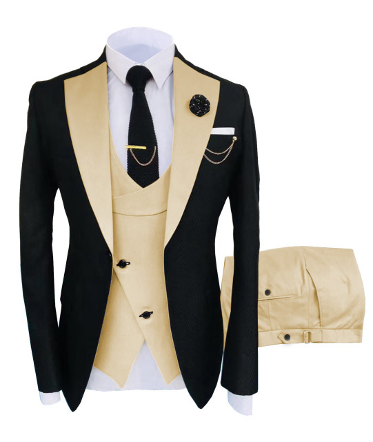 2021 spring new men's wedding dress performance MC presides over slim suit singer stage Chorus
