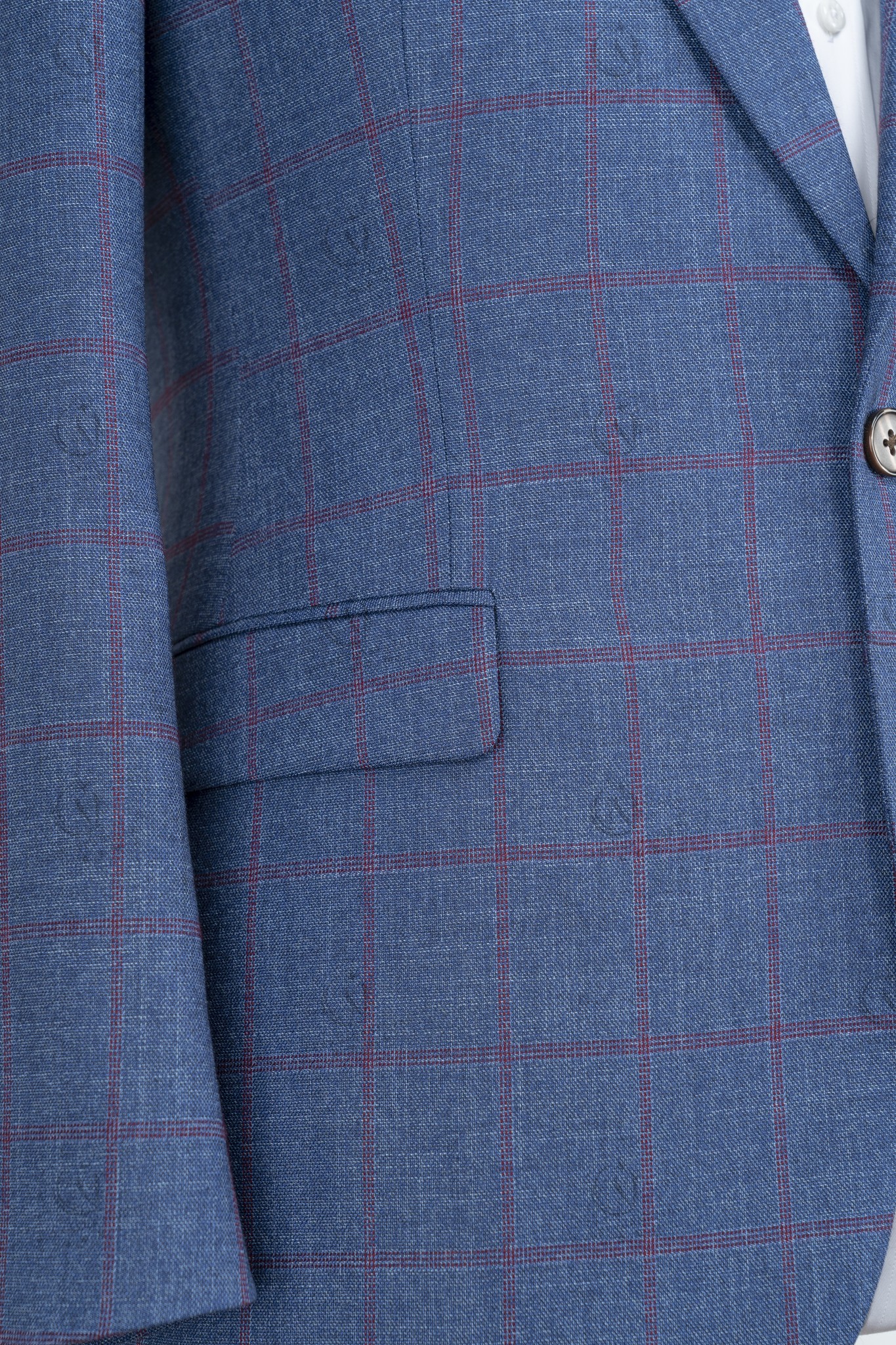 Chinese Supplier Blue 35% W 65% P Latest Design Bespoke Mens Designer Suit