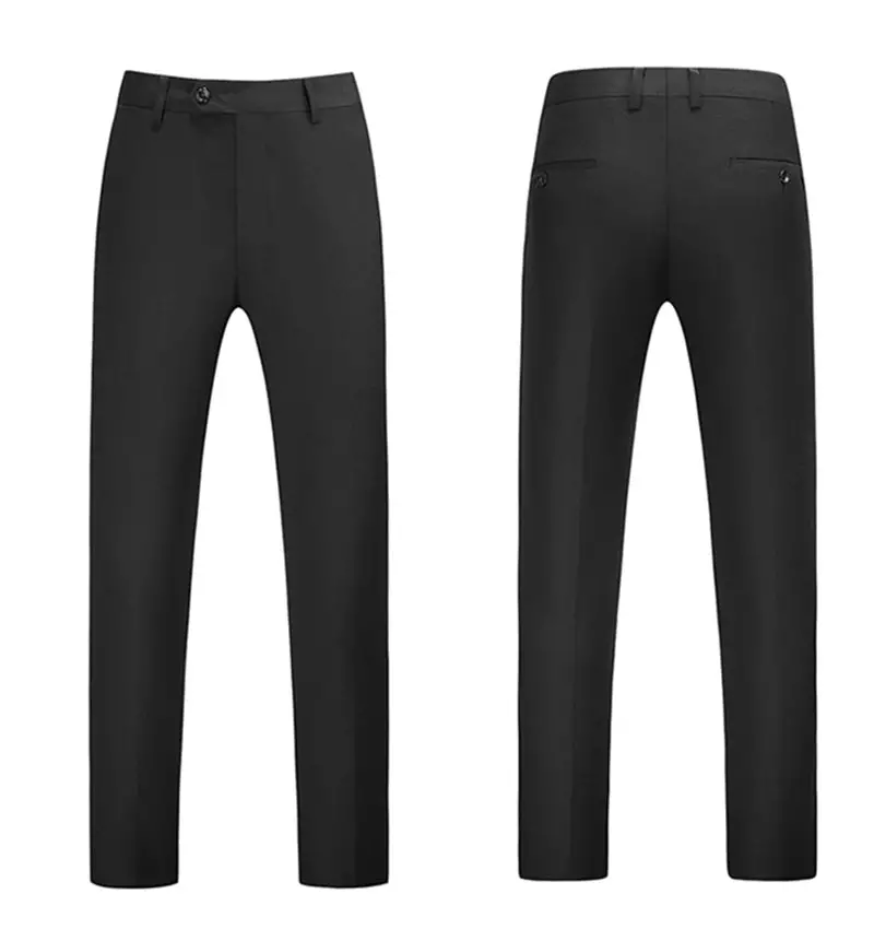 Custom Men Lucuxy solid color men clothes formal business made to measure suits Gray suits slim fit 