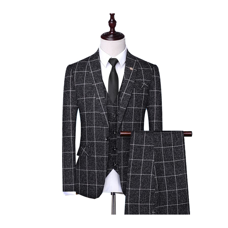 Manufacturer Supplier Fashion Men's Classic Suit Three Piece for Formal Suit