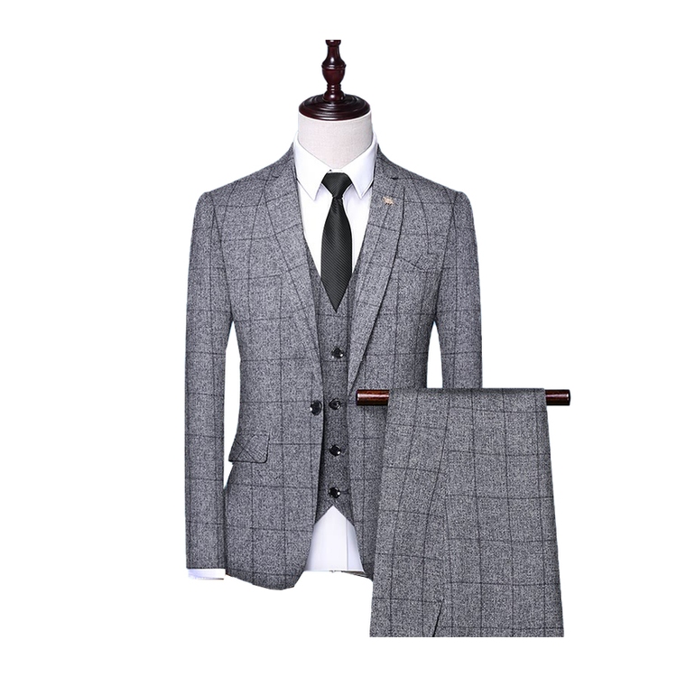 Manufacturer Supplier Fashion Men's Classic Suit Three Piece for Formal Suit