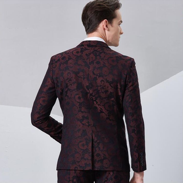 Jackets+Pants wholesale tailored suit 100%wool custom made red or blue tuxedo italian wedding suits 