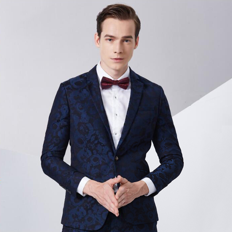 Jackets+Pants wholesale tailored suit 100%wool custom made red or blue tuxedo italian wedding suits 