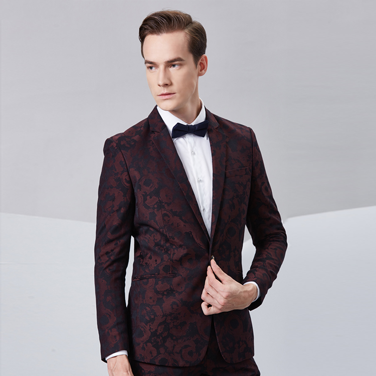 Jackets+Pants wholesale tailored suit 100%wool custom made red or blue tuxedo italian wedding suits 