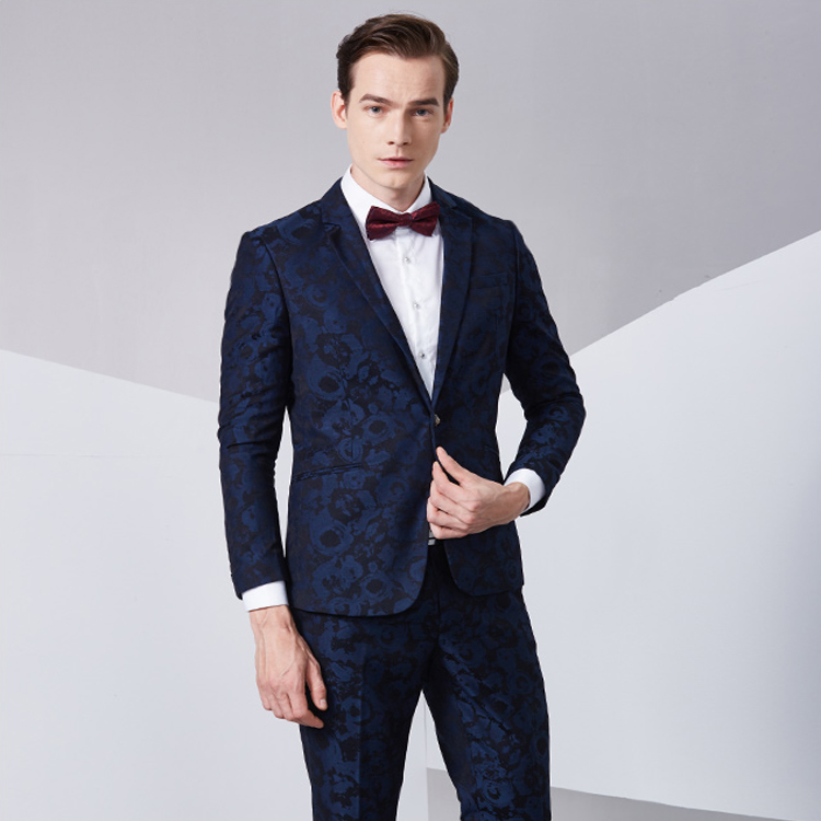 Jackets+Pants wholesale tailored suit 100%wool custom made red or blue tuxedo italian wedding suits 