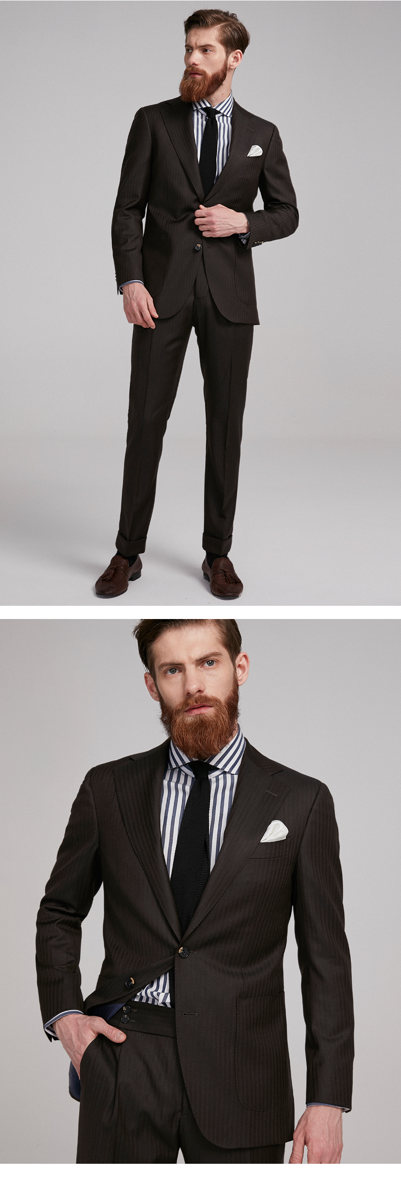 Top grade suit 100% wool men's wedding bridegroom suit business leisure professional dress