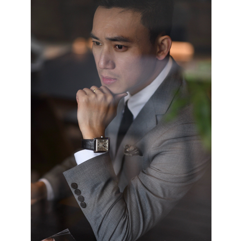 High Quality Custom Formal 2 Piece Men's Business Wool Blazer and Pants Wedding Party Men's Suit