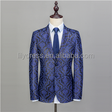 NA48 Floral Flower Pattern Wedding Suits For Men 4XL 5XL Plus Size Slim Fit Mens Party Prom Suits Ho