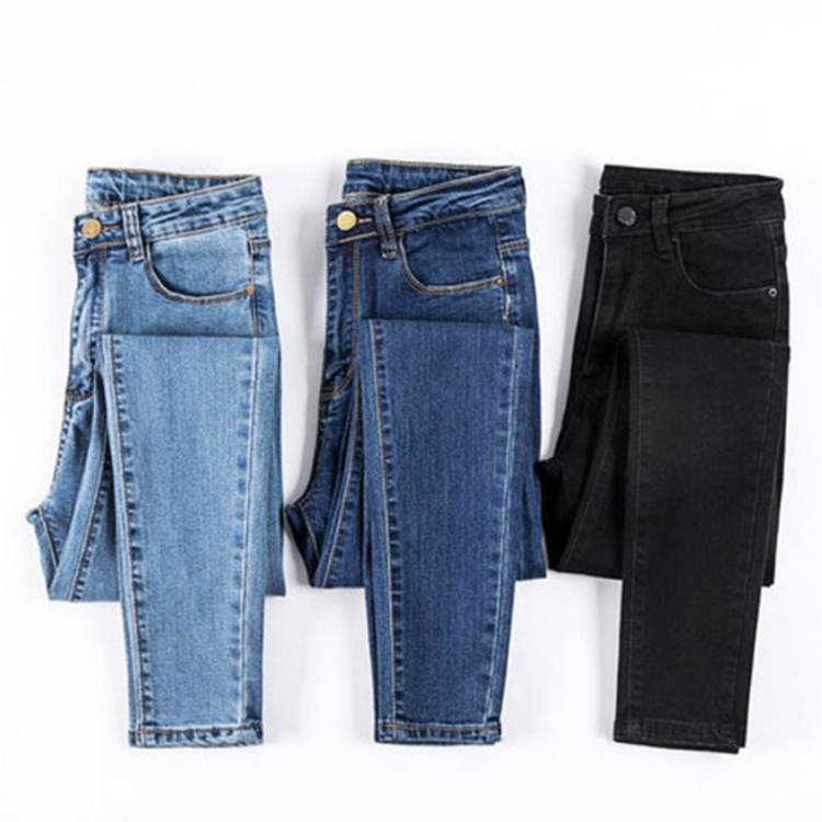 Custom european fashion jeans female denim pants 3