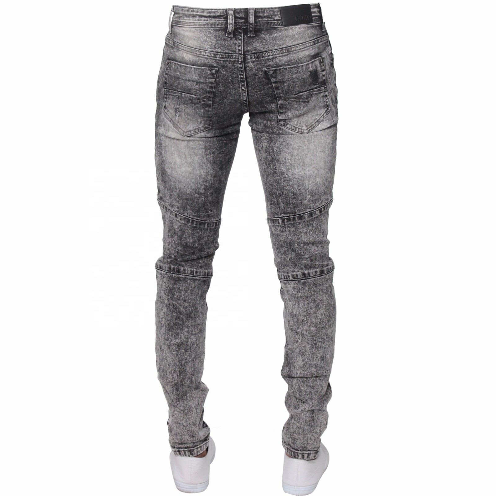 Ripped Denim Jeans for Men Straight Slim Plus Size