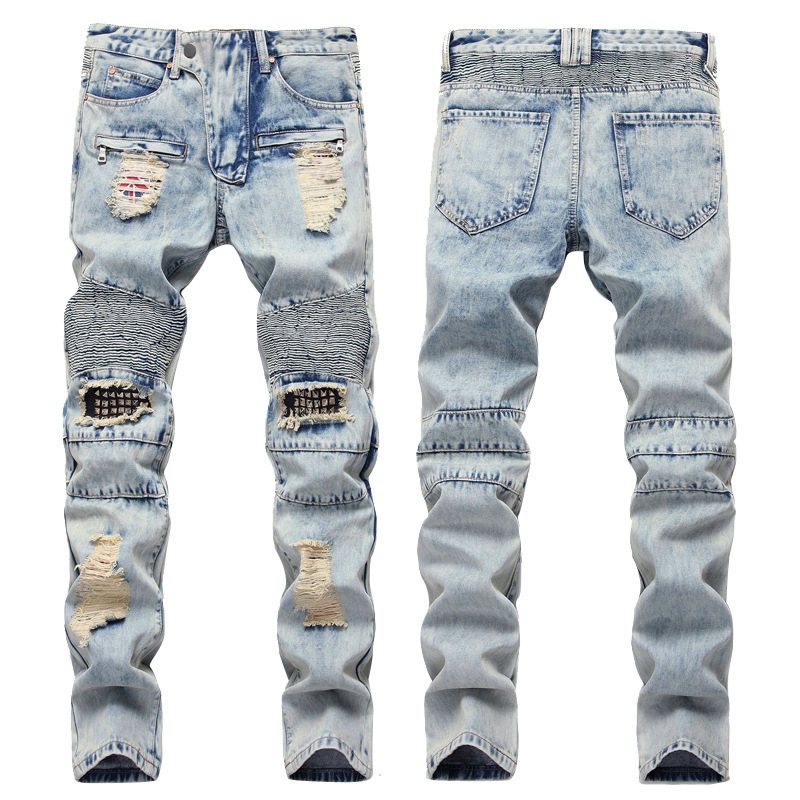Custom Men'S Jeans Denim Pants Wholesale Breathabl