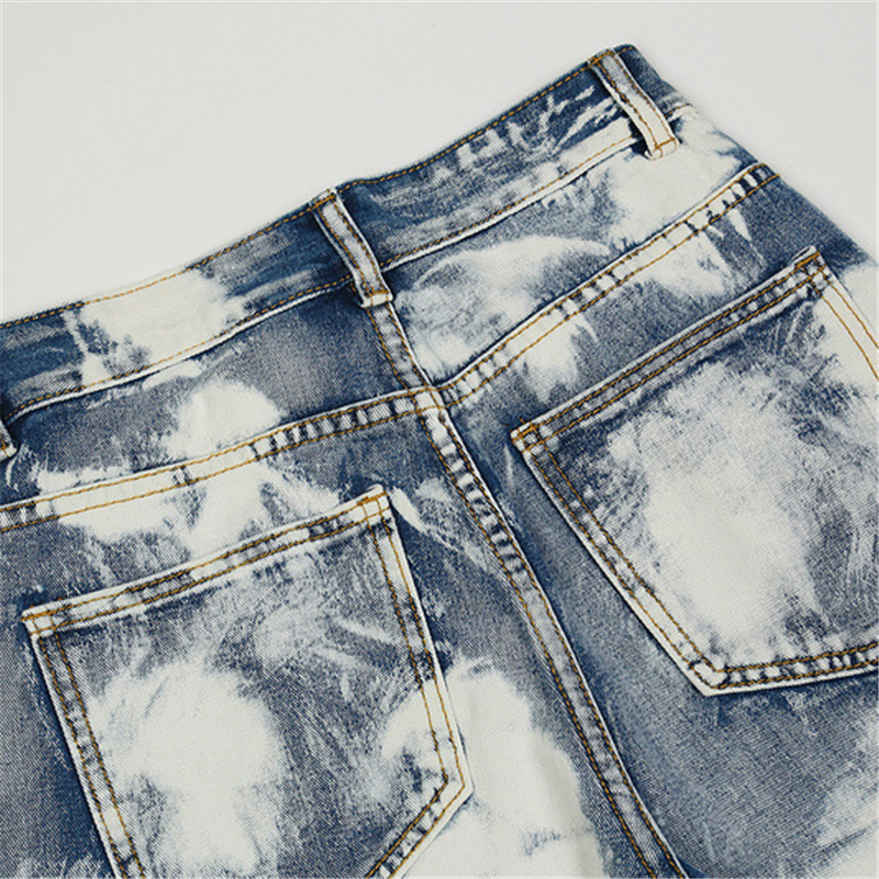 Wholesale men's jeans pant denim jeans Hip-hop Sno