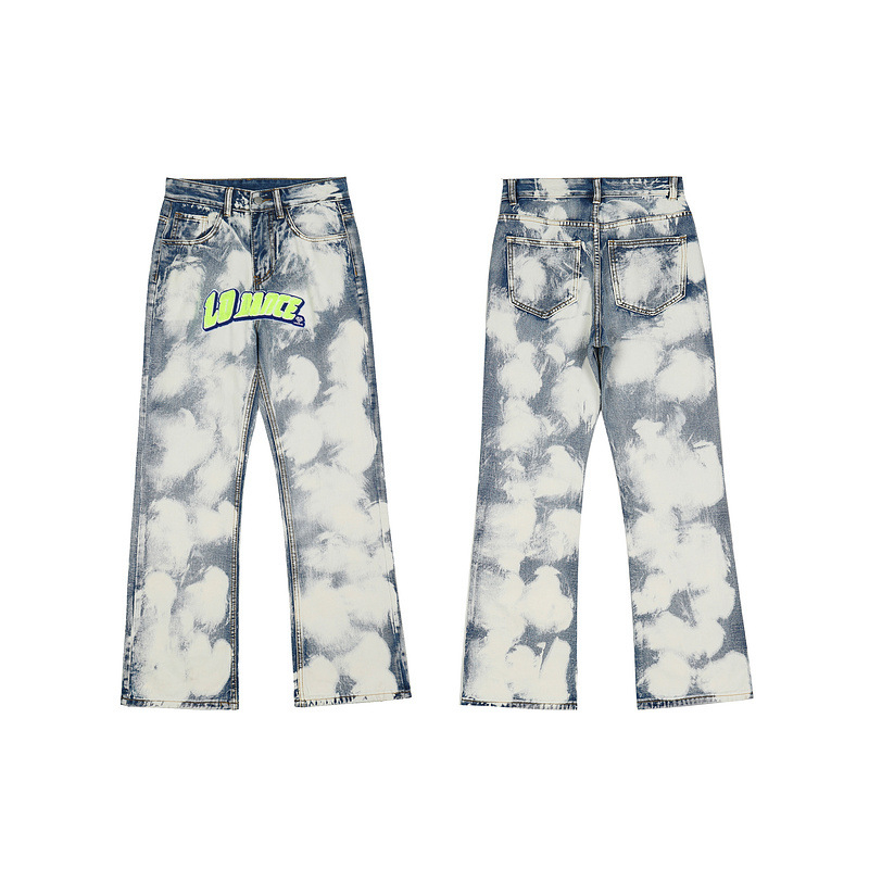 Wholesale men's jeans pant denim jeans Hip-hop Sno