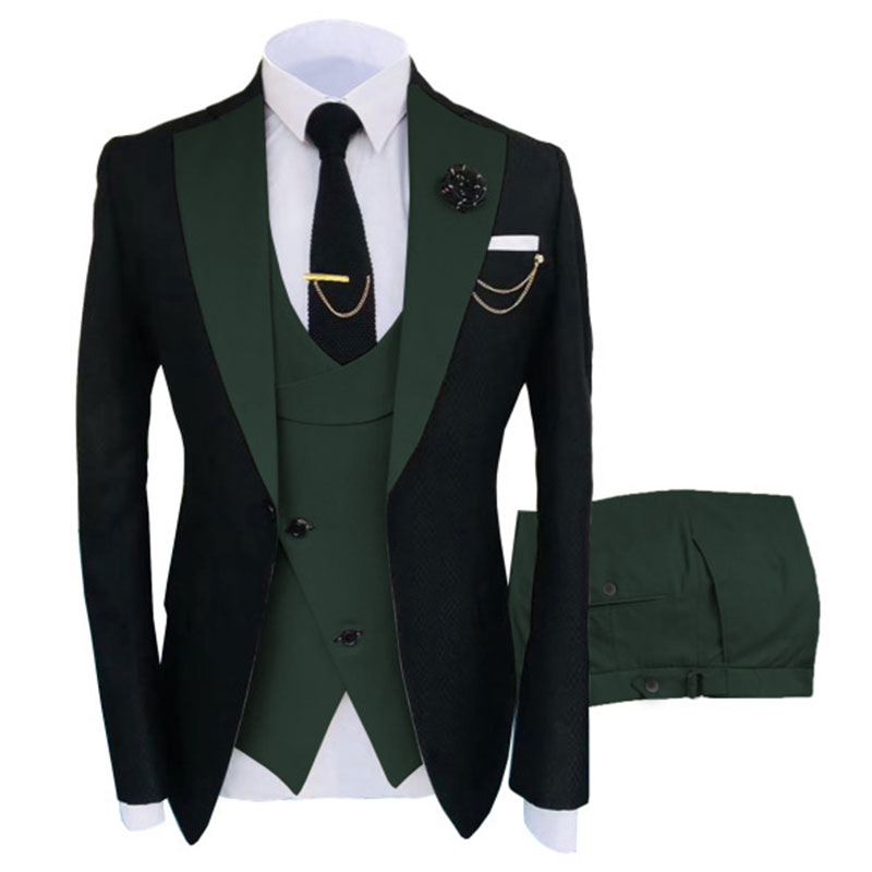 Custom Groom Wedding Suits Mens Slim Fit Blazer Se