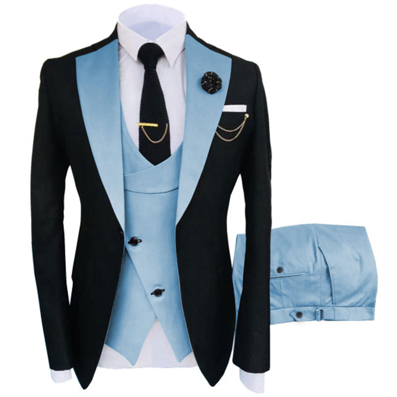 Custom Groom Wedding Suits Mens Slim Fit Blazer Se